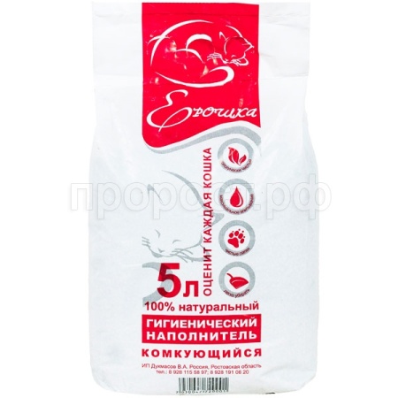 Наполнитель Ерошка комкующийся красный 5л