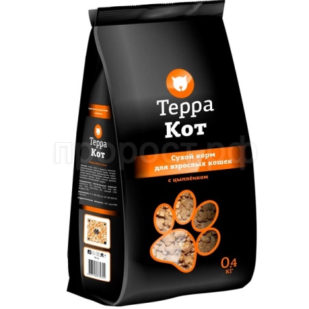 Корм для кошек Терра Кот цыпленок  400г