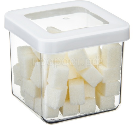 Емкость д/сыпуч. прод. 0,65л СТЕП белый М1291 /12шт/М-пласт 