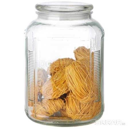 Банка д/сыпуч. прод. 3,3л ARIA стеклянная с крышкой/12шт/004473/Mallony