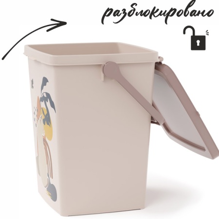 Контейнер д/корма Cats 5,5л с замком/12шт/М8805