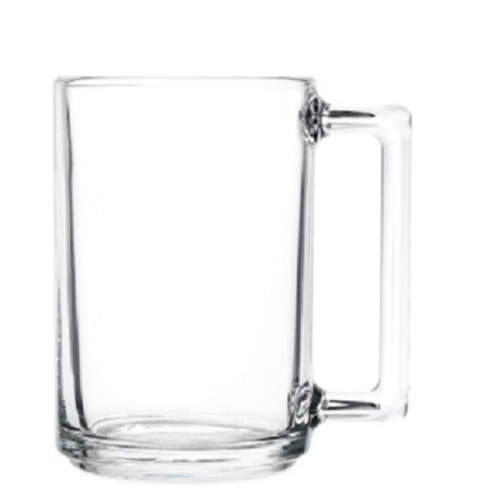 Кружка "ФИТНЕС" 320мл прозрачная 