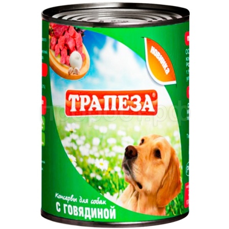 Корм для собак Трапеза Говядина ж/б 350гр/3086 Корм для собак Трапеза Говядина ж/б 350гр/3086