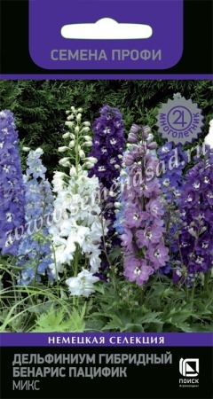 Поиск Дельфиниум гибридный Бенарис Пацифик Микс 10шт 