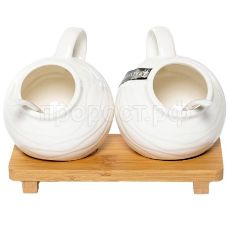 Набор д/специй 200мл Волна (2шт) на подставке 194-48031 /18шт/PSF