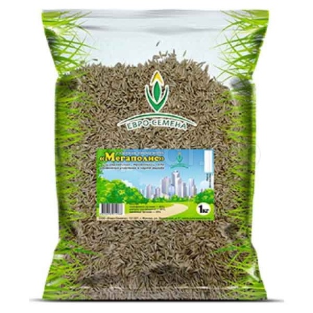 Семена газонной травы Мегаполис 1кг Семена газонной травы Мегаполис 1кг