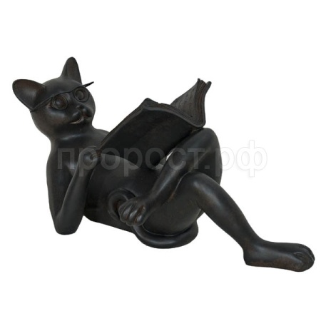 Кот с книгой черный L47W26H23 718039/D104