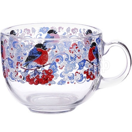 Кружка Снегири на рябине 480мл /2027-Д /12шт/ДК