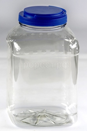 Банка ПЭТ 5л Универсальная квадратная 20013 Банка ПЭТ 5л Универсальная квадратная 20013