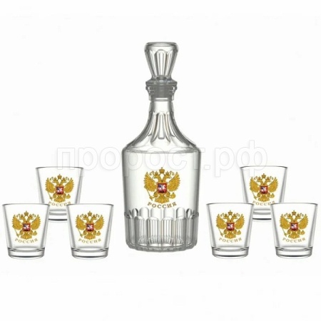 Набор д/вина Орел 7 пр. (графин+6 стаканов) /1230-Д /4шт/ДК