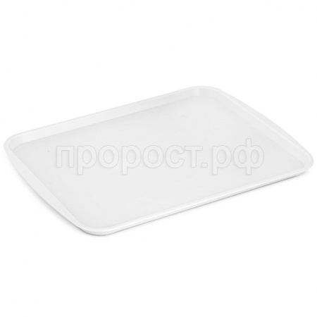 Поднос столовый 395*300мм белый М8159 /10шт/ Альтерн