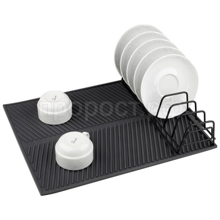 Сушилка д/посуды IDEA 8 секций 43*33см метал. с силик. ковриком 109743 /24шт/Рыжий Кот